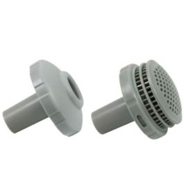 Lot de 2 petites crépines pour piscines - Gris