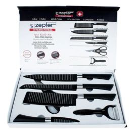 Ensemble De 6 Couteaux Zepter - NTG0103 - Acier Noir