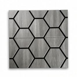 Planches hexagonales - effet bois - 68 x 68 cm - 10 pcs