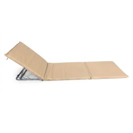 Matelas pliable portatif - 180x52x5 cm  - Beige