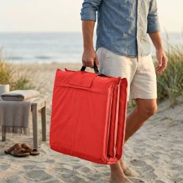 Matelas Portable Pliant 180×52×5 cm – Plage, Camping & Jardin - Rouge