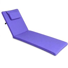 Matelas transat avec coussin - 180x52x5 cm - Violet