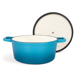 Cocotte en Fonte Ronde  4 Litres - Bleu