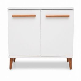 Meuble de Rangement ATYLIA – Blanc – 80 × 60 × 36 cm