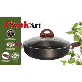 MIJOTEUSE 28 COOK'ART FORGED GRANITE Noir-Mouchté Gold (BOISEE)