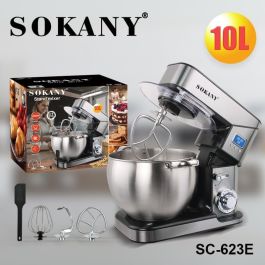 Mixeur Pétrin Digital Sokany SC-623e - 2000 W - 6 Vitesses -10L
