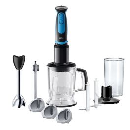 Mixeur plongeant - BRAUN MQ5264 BKBL - 1000W Bol hachoir 1,25L + Pile à glace - Verre Gradué 0,6L