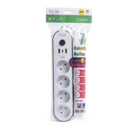 Multiprises SLM 4 prises + 2 USB + 1 USB-C