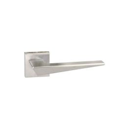 Naxos satine carre poignee sur rosace wc - Forme