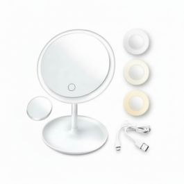 Miroir maquillage tactile - 5 pièces - Blanc