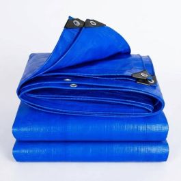 Bâche de protection multiusage PE WADFOW - Bleu - 3 × 3 m