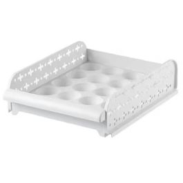 Support à œufs empilable - Rangement cuisine - Plastique - Blanc