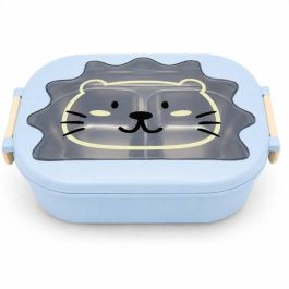Lunch Box Lion 700 ml - 2 Étages - Inox - Bleu