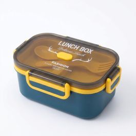 Pack Lunch Box Enfant 1000 ml - Rectangulaire - Bleu