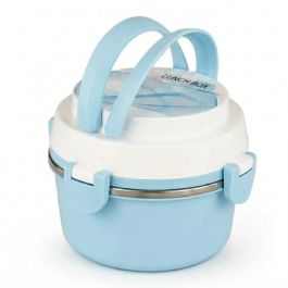 Lunch Box Thermique Inox 2 Compartiments - Bleu