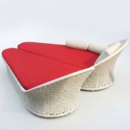 Lounge INNOLOISIRS HONEYMOON - Blanc - Design enveloppant