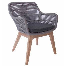 Fauteuil INNOLOISIRS BENDIGO - Round Rope - Bois Teak