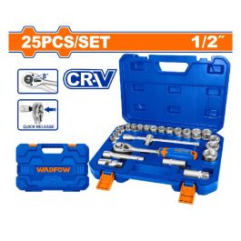 Coffret de clé a cliquet WADFOW WST2D25 - 1/2 clé - 25 Pièces