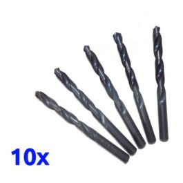 Jeu de Mèches - 10 pièces - Acier - 4.5 mm - Noir
