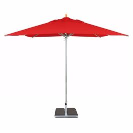 Parasol TULIPE - Carré - 280*280 cm - Rouge VIF