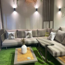 Salon de coin ARTIE 9131632e - 270 * 270 cm - Gris