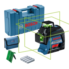 Laser lignes BOSCH GLL 3-80 G – Professional, 4 piles AAA
