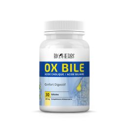 BIOHERBS Ox Bile Complément Alimentaire 30 Gélules