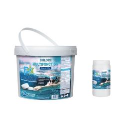 Pack startup piscine 5 - Chlore multifonction 5 Kg + chlore choc granulé 1 kg - POOLSTAR
