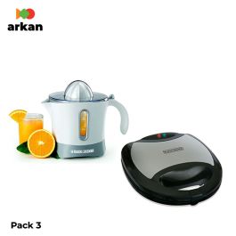 PACK Black & Decker : Presse-agrumes + Panini