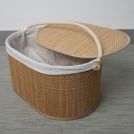 Panier de pique-nique - BAMBOU - 40X20 - ovale