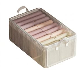 Panier de rangement pliable transparent 27 L - Imperméable