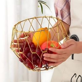 Panier Multifonctions Pliable Doré