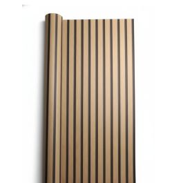 Papier peint 3D adhésif - Effet bois - 10 m x 45 cm