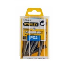 Paquet 10 embouts PZ2 50mm STANLEY 1-68-926