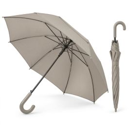 Parapluie imperméable - 100 cm - Gris - Poignée ergonomique