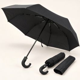Parapluie pliable automatique - 100 cm - Noir - Housse