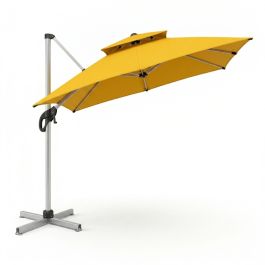 Parasol Aurora - Aluminium - 3x3 m - Jaune