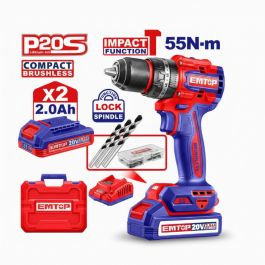 Perceuse brushless EMTOP - ECIDL20558 - 55 Nm