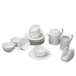 PACK03 - Service à café pour 06 Personnes - 16 Pièces Blanc - Rak Porcelain