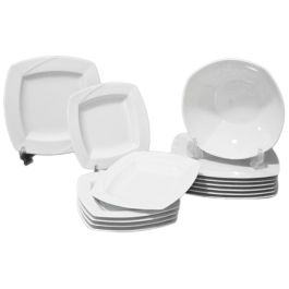 PACK08 - Plats de Service de table avec Saladier - 13 pièces - Blanc - Porcelaine - Rak Porcelain