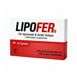 LIPOFER Boîte de 30 Comprimés - Fer - Vitalité