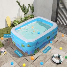 Piscine gonflable pour enfants - B0CYLB3MGF - 150x109,2x50,8 cm - PVC