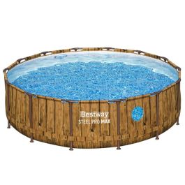 Piscine hors sol ronde Steel Pro Max Splashview – 427x107 cm