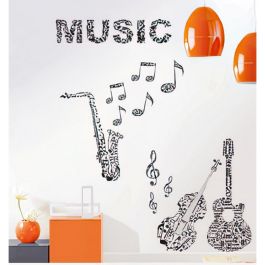 Sticker décoratif Caselio MUSIQUE Taille XL - D: 48x68 cm