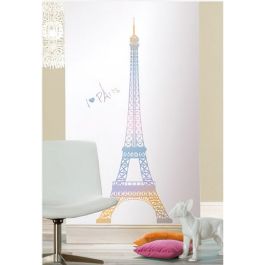 Sticker décoratif Caselio I LOVE PARIS HOLOGRAMME - 48x68 cm