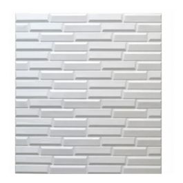 Planches décoratives - 8 mm  - 10 pièces - Blanc