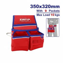 Pochette outils EMTOP - ETBG481034 - 9 poches
