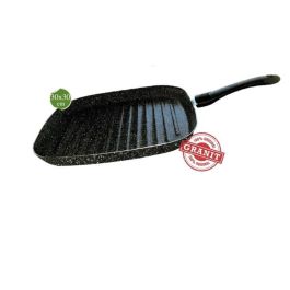 Poêle Grill 30x30cm - GUSTO - Granite - Noir Moucheté Blanc Cook'art