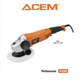 Polisseuse ACEM P180 - 1300W, 180mm, Noir & Orange