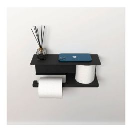 Porte papier Origo - ORG-PP3 - Inox - Noir